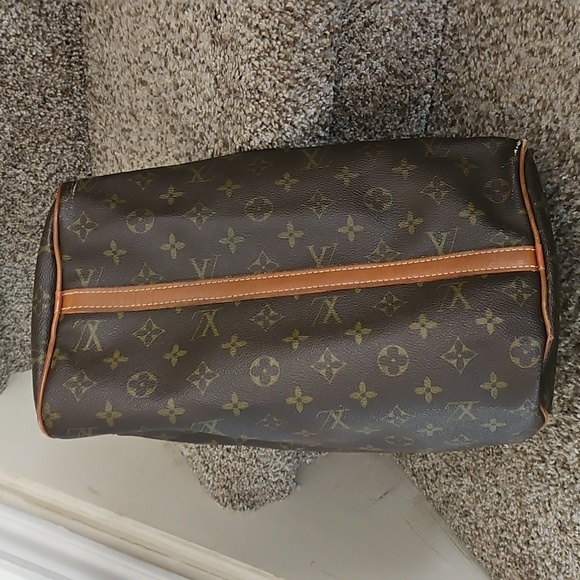 Vintage 70's Louis Vuitton Speedy 30 The French Co Collab LV Logo Handbag Nice - Picture 10 of 16